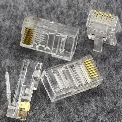 Special Price Promotion Super Five Categories Unshielded Network 8p8c Crystal Head Network Route RJ45 Connector 100 Boxes
