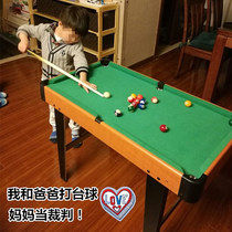 Childrens pool table American Snooker household pool table Childrens wooden large billiards toy standard billiards case