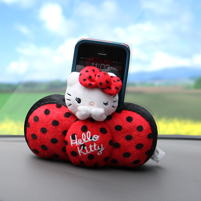 Hello kitty 车载手机架 iphone4S汽车手机支架 车用手机座