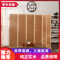 Chinese screen doorway partitions folding living room Mobile porch bedroom sliding simple home retro restaurant