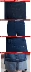 Cộng thêm phân bón XL eo thon quần jeans nữ béo 30 tuổi trung niên 40 tuổi 0 váy mẹ