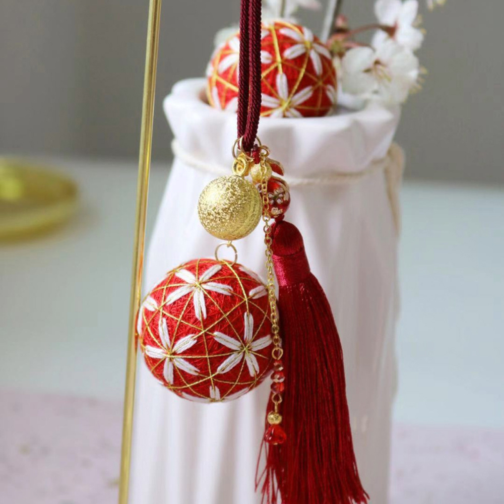 New Year's hands Bow Balls Diy Material Packs Ben Year Red Hands For Ornaments Car Pendant Pieces Ping An Homemade Birthday Gift