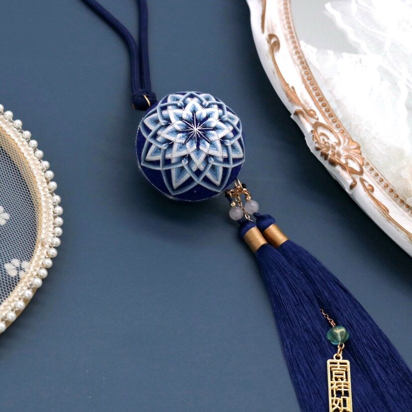 Bow Rabbit China Wind hand Bow Diy Material Bag Embroidered Handmade Homemade Parsley Car Pendant Couple Presents