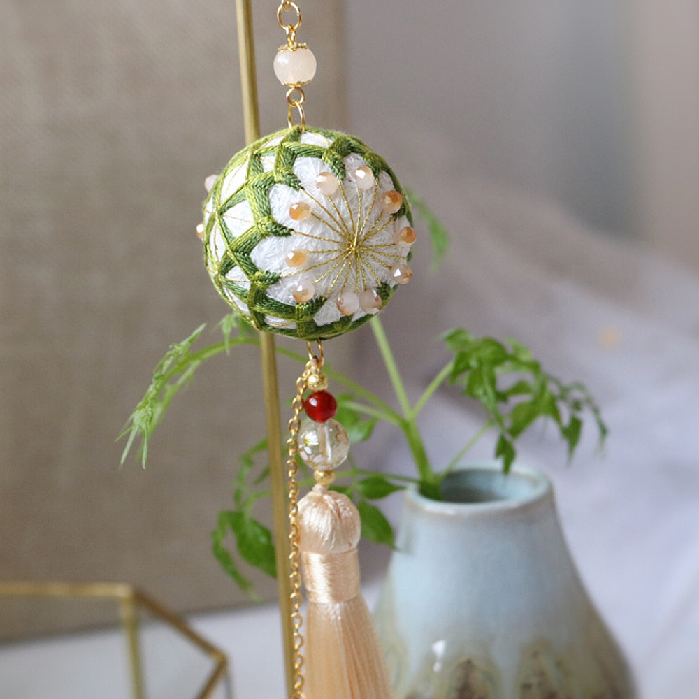 Rosemary Hand Bow Ball Material Bag Handmade Diy Embroidered Sachet Pendant Pieces Key Buttons To Send Friends Birthday Presents