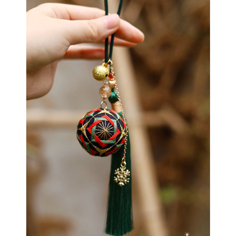 Bow Rabbit's Birthday Hands Bow Ball DIY Material Bag Handmade Embroidered Homemade Bag Car Pendant To Send Friends Holiday Gifts