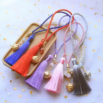 Original hand ball diy jewelry accessories hand ball tassel lanyard Bell Car pendant handmade accessories