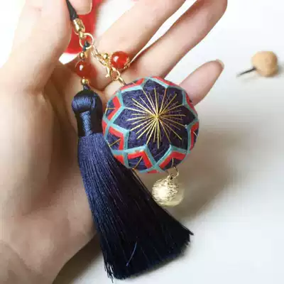 Original National Wind hand ball material bag lavender sachet DIY jewelry pendant birthday festival