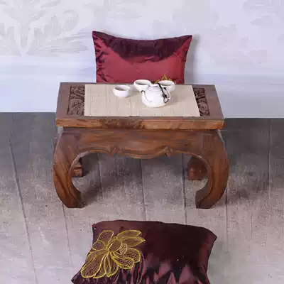 Southeast Asia solid wood carving Thai tatami tea table low table creative simple window sill low table Kang table