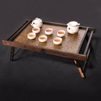 Thai furniture crafts Southeast Asian characteristics fruit plate storage plate small furniture table bamboo coffee table decoration