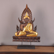 Southeast Asian style living room creative home accessories porch decorations solid wood carving Thai Buddha ornaments