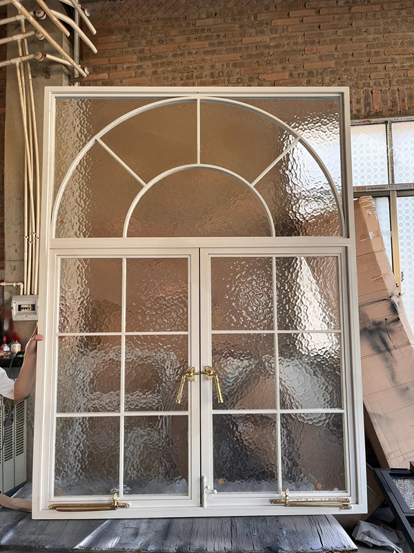 Aluminum Alloy French-Style Casement Window with Water Ripple Glass, Bedroom Casement Window, Kitchen Exterior Light-Admitting Window, Dining Room and Study Window Aluminum Alloy French-Style Casement Window with Water Ripple Glass, Bedroom Casement Window, Kitchen Exterior Light-Admitting Window, Dining Room and Study Window