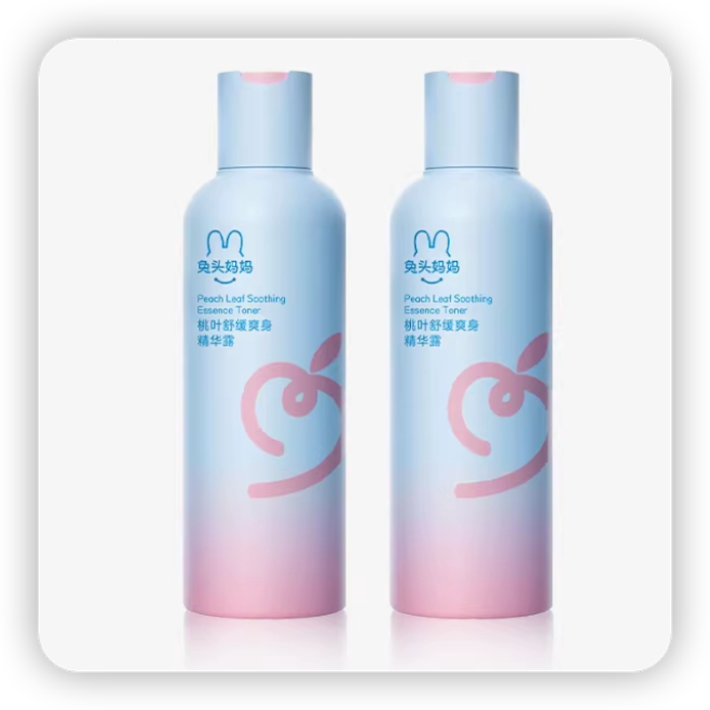 兔头妈妈桃子水爽身露桃叶精华舒缓保湿滋润新生婴幼儿液体爽身粉