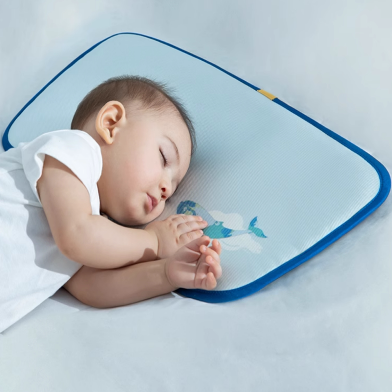 babycare婴儿儿童新生儿宝宝枕头护脊分阶冰丝枕头透气排湿