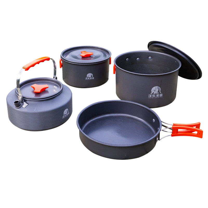 汉乐美途 户外炊具套装 HL-1802灰色