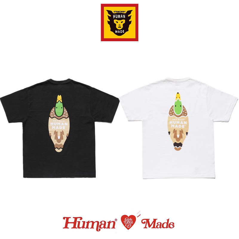 (spot 5 discount) HUMAN MADE 20SS GREEN HEAD DUCK Ducks Bamboo Festival Cotton Lovers Short Sleeve T-shirt Tide