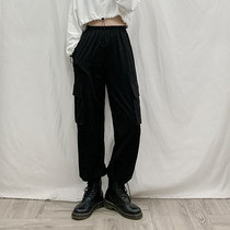 Fat sister pants 2020 new autumn and winter loose large size overalls women 200 pounds thin straight leg pants