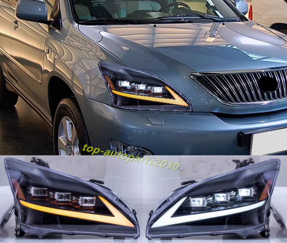 For Lexus RX330 RX350 RX400h 2004-2009 LED DRL Headlights
