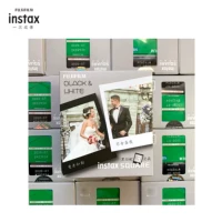 Fuji vuông instax SQUARE với màu đen và trắng giấy ảnh 30 Polaroid giấy phim SQ10 / SQ - Phụ kiện máy quay phim film instax mini