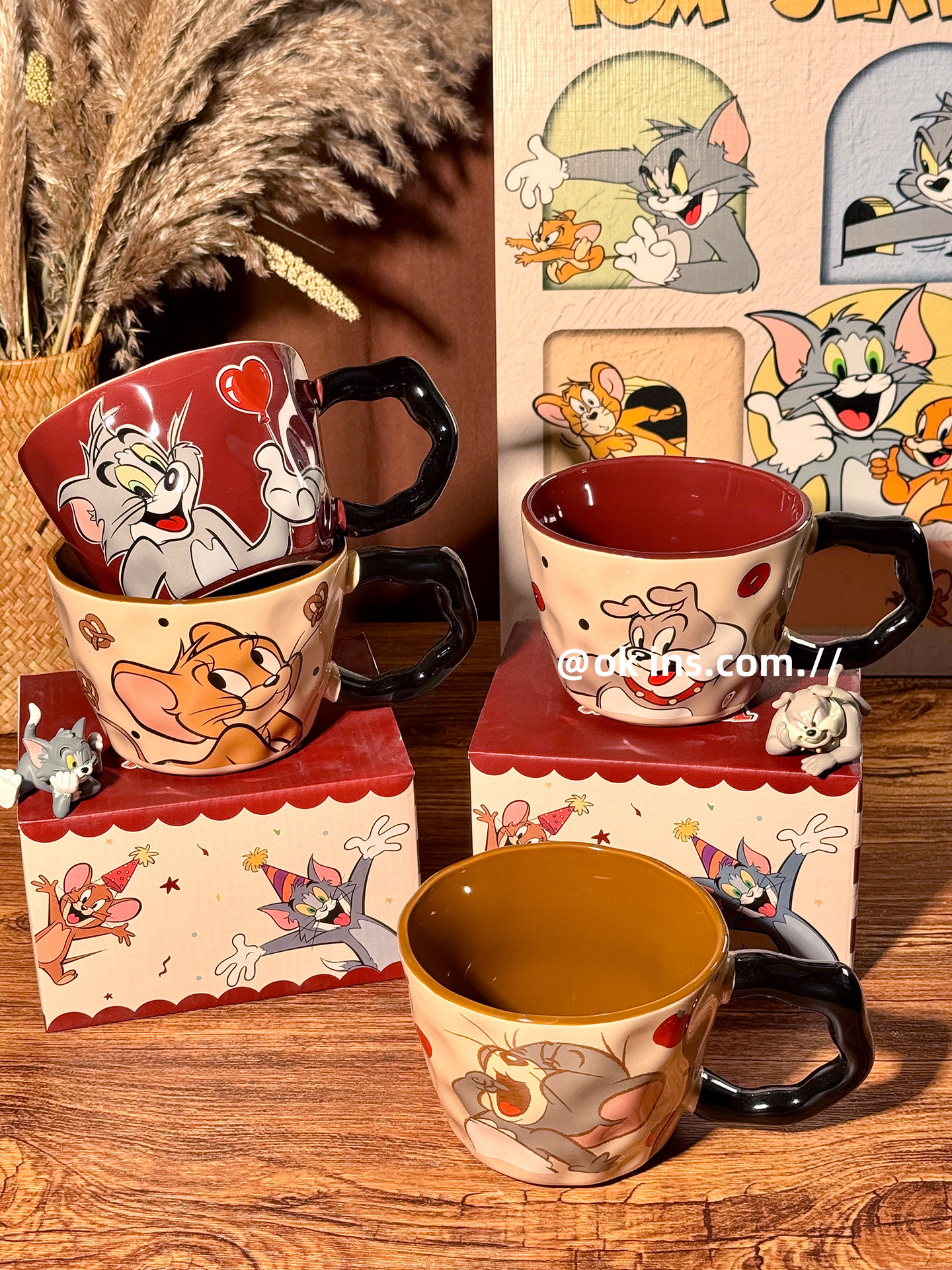 Tom and Jerry Ceramic Cup Mug Home Drinking Cup Office Milk Cup Coffee Cup Cute Breakfast Cup