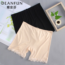 Two butterfly Anfen underwear female bamboo fiber anti-light safety pants leggings three-point pants summer non-curling shorts