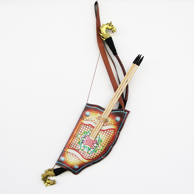 Inner Mongolia Bow And Arrow Featured Horse Head Form Mongolia Bag Adornment Pendulum Pieces Mongolian Traditional Pure Handicraft Boutique-Taobao