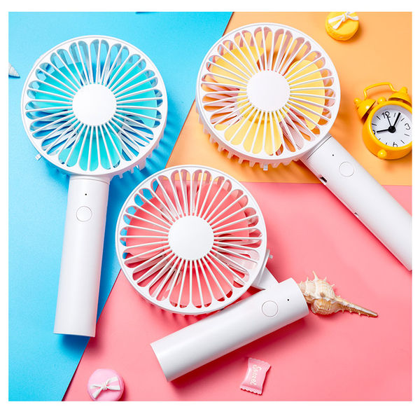 康铭 USB充电可折叠便携手持电风扇 1800毫安 聚划算+天猫优惠券折后￥15.9包邮（￥25.9-10）三色可选