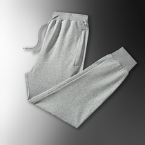 Cotton sweatpants mens tide tie pants spring and autumn casual couple trousers loose gray little leggings Joker sweatpants