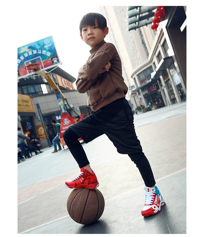 Trai giày thanh niên giày bóng rổ trẻ em lớn trẻ em mới của giày thể thao nam 12 trẻ em lớn 15 tuổi sinh viên giày