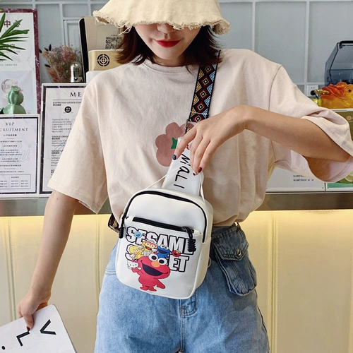 Летняя нагрудная сумка, сумка для телефона на одно плечо, мультяшная небольшая сумка, картхолдер, популярно в интернете, 2020