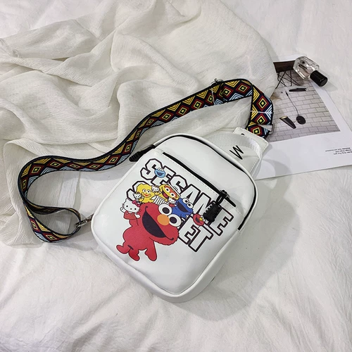 Летняя нагрудная сумка, сумка для телефона на одно плечо, мультяшная небольшая сумка, картхолдер, популярно в интернете, 2020