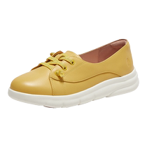 Hush Puppies 2024 Spring New Product Simple Lace-Free Slip-On Womens Shoes Casual and Comfortable Womens Single Shoes B5K13AA4