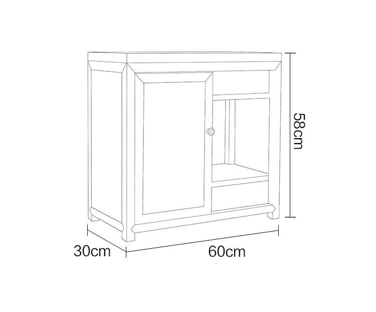 nội thất tủ chè Trung Quốc gỗ rắn New Zen, lễ cũ elm Bắc Mỹ óc chó màu đen bàn trà phòng trà trà tủ búp phê - Buồng mẫu tủ quần áo