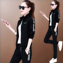 Sports suit womens spring and autumn new 2019 casual clothes two sets of fashion womens casual clothes thin spring clothes three pieces