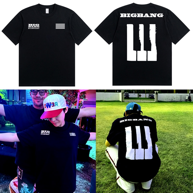 Coachella Music Festival Bigbang 20Th Anniversary Gd G-Dragon Concert Same Style Coachella Short-Sleeved T-Shirt