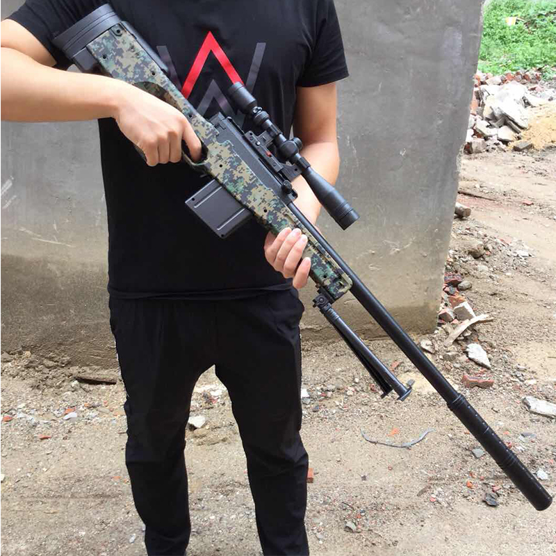 Theo AK47, súng phun điện được bắn ra. Người đàn ông thực sự có thể phóng súng bắn tỉa để lấy súng đồ chơi của trẻ em. đồ chơi cho trẻ 3 tuổi