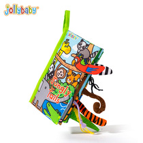 Jollybaby Animal Tail Cloth Book Enlightenment Early Education 0-3 Years Old Infant Toys Baby Educational Children