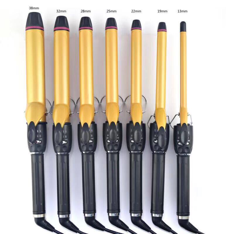 Xiuhai curling iron professional temperature adjustment does not hurt hair ceramic curling iron pear flower head large curly hairdressing tool FBT