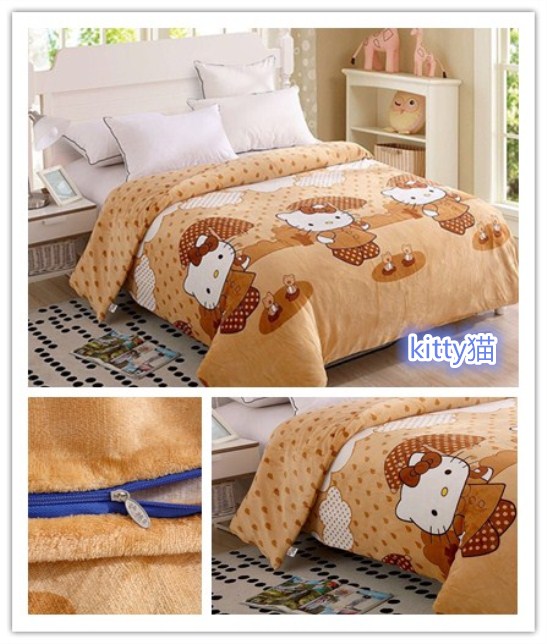 Nhung chăn che mùa thu và mùa đông nhà đơn mảnh flannel dày chăn ấm sinh viên ký túc xá nhung nhung 	giá chăn phao	