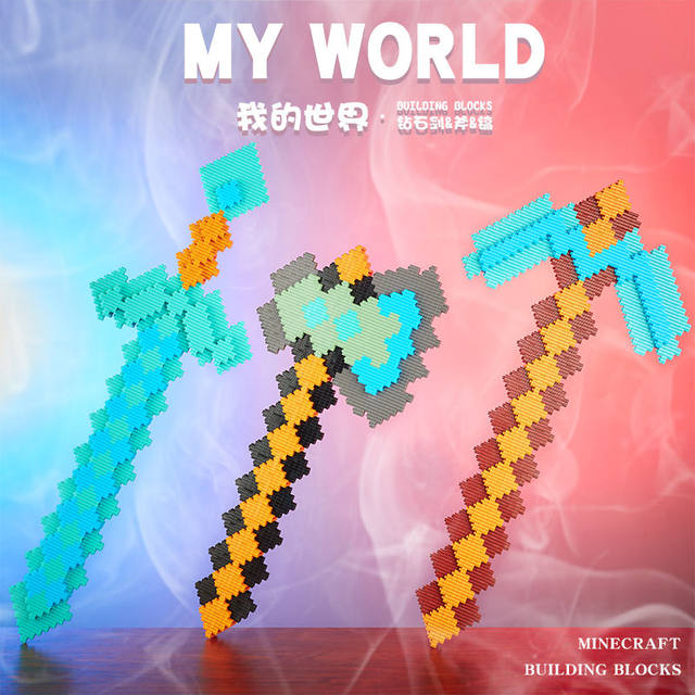 Minecraft boss building block figure series tiny particle assembly toy toilet man monitor man peripheral gifts