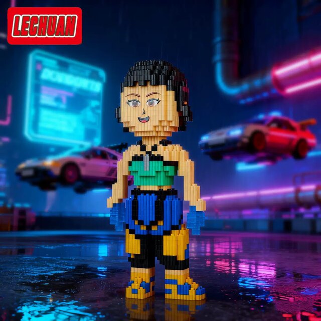 KPOP Witch Hunting Girl Group Rumi Sasuke Mira Building Blocks Series Tiny Particles Anime Peripheral Assembling Toy Gift