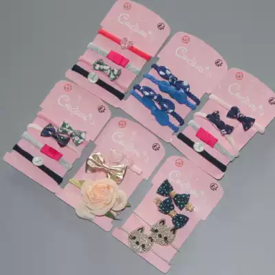 法国纯原儿童皮筋巴黎铁塔女童发圈马尾绳发绳发饰女孩淑女不伤发