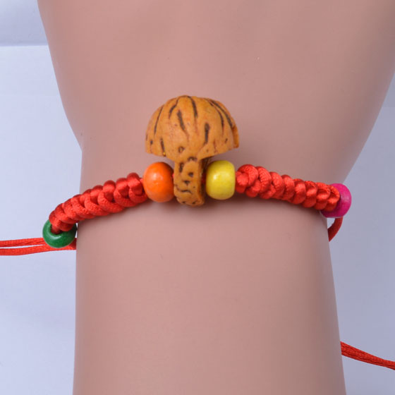 Vòng tay ngọc trai và phụ nữ trẻ sơ sinh trẻ em áp lực sốc phòng chống sợ hãi vòng đeo tay đào giỏ lõi gỗ gụ dây đỏ vòng chân - Vòng chân lắc chân bạc