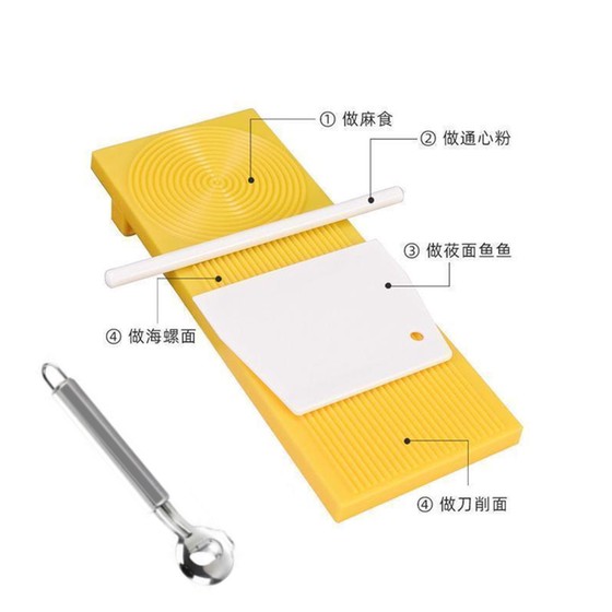 Mashizi Washboard 파스타 제작 도구 국수 나이프 메밀 가옥 가스 생선 고양이 귀인 가구 곰팡이 Mashiba 보드