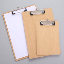 A4 plate clip wood flat clip folder Business office with folder plate 16K32K with hook writing pad cushion