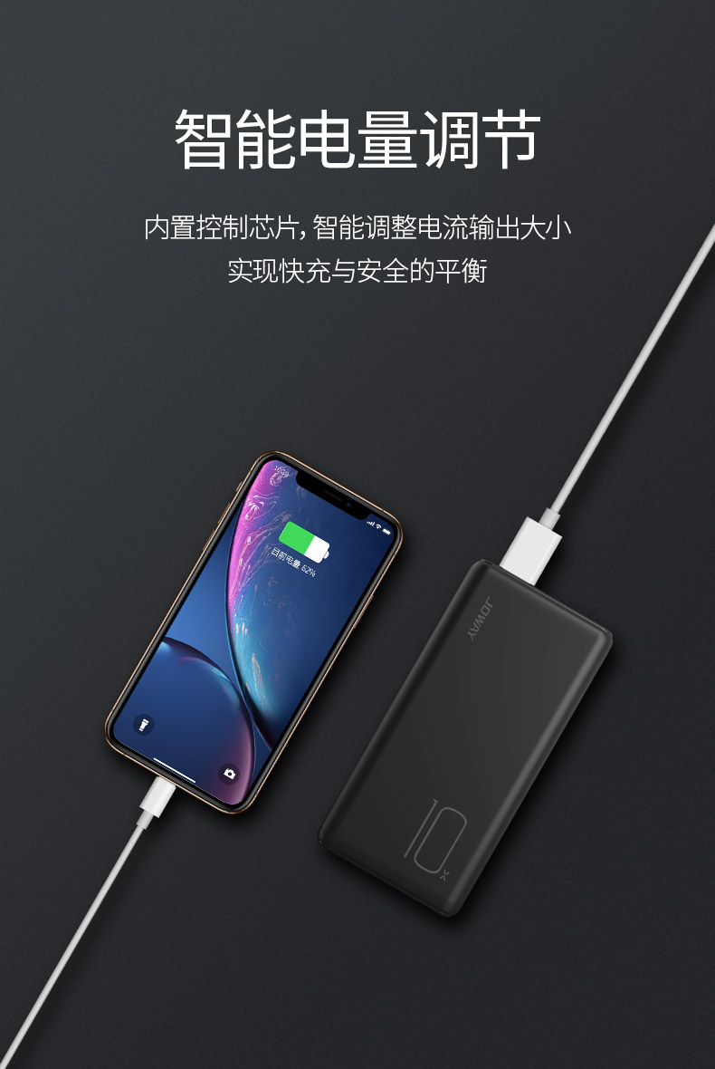 JOWAY Qiaowei 10000 mAh JP197 điện thoại di động nhẹ và kích thước nhỏ trên máy bay sạc điện thoại di động - Ngân hàng điện thoại di động sạc dự phòng sạc nhanh