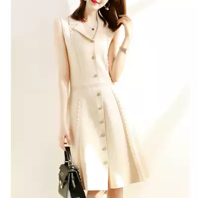 Malcenl klon premium fungus lace sleeveless dress women 2020 New temperament A vest skirt