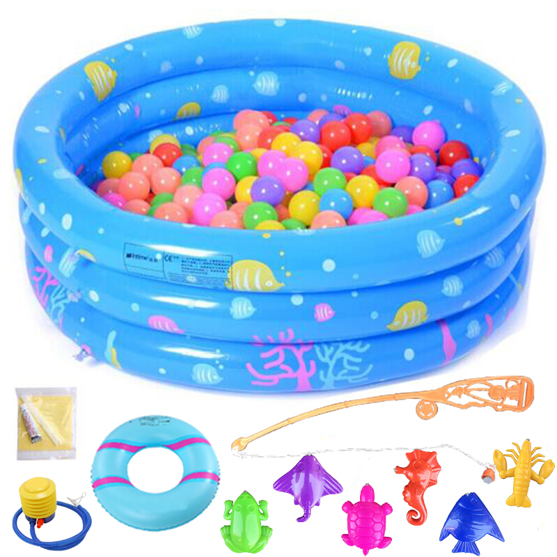 Child Marine Ball Pool Fencing Indoor Home Baby Baby Inflatable Ball Pool Wave Pool Thickened Kid Toy 