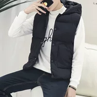 Mùa thu đông xã hội xuống áo vest cotton nam vest cotton phiên bản Hàn Quốc xu hướng cắt vai dày tay áo khoác không tay đẹp trai áo khoác vest nam hàn quốc
