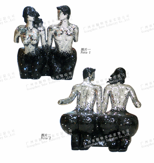 Western style mosaic figures decoration decoration decoration Abstract Home Furnishing chair1