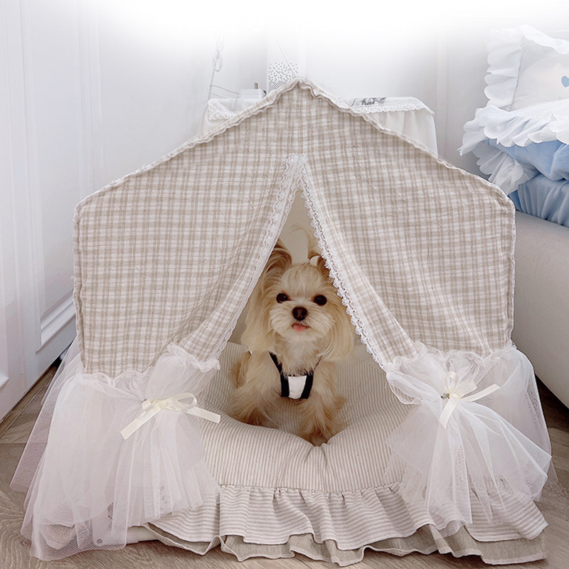 Paoli Rare Dog Nest teddy Bears York Marziscia Four-quarter Universal Removable Washable Pet Tent